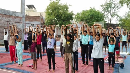 Yoga Day 2026: Yoga camps set up across Lalitpur; people practiced yoga with enthusiasm.