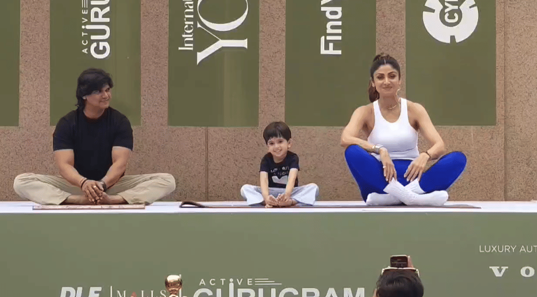 Shilpa Shetty highlighted benefits of yoga on International Yoga Day in gurugram
