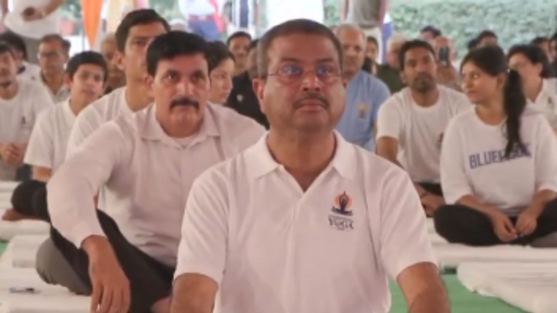 PM Modi performed yoga in Kolkata while Defence Minister did in Meghalaya images poured across country
