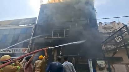 Massive fire breaks out at coaching center in Lucknow several students injured