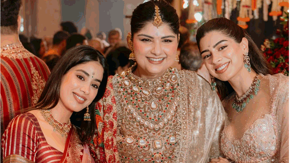 bride to be Anshula Kapoor share photos with Rohan Thakkar of mata ki chowki celebration before wedding