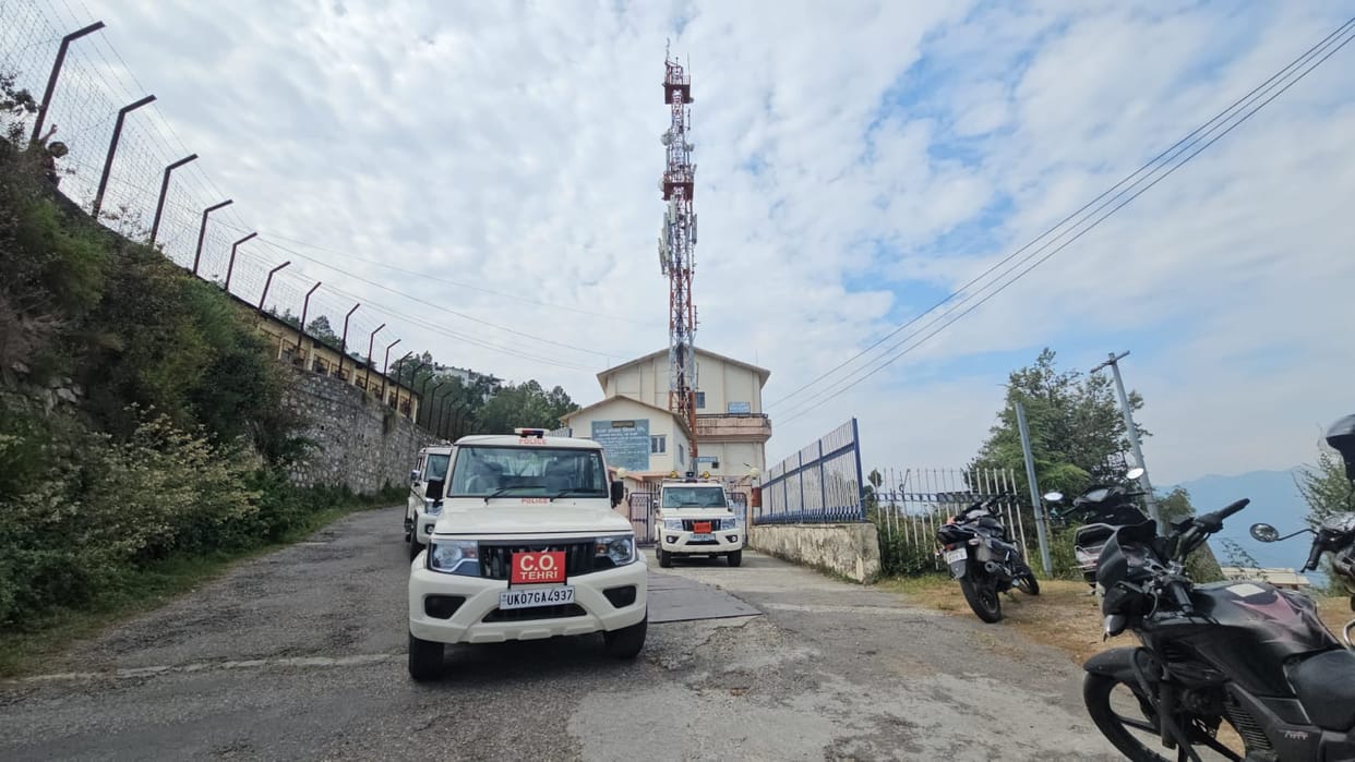 Tehri News Employee enraged over dismissal From Job climbs BSNL tower chaos ensues