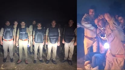 पुलिस की गिरफ्त में आरोपी