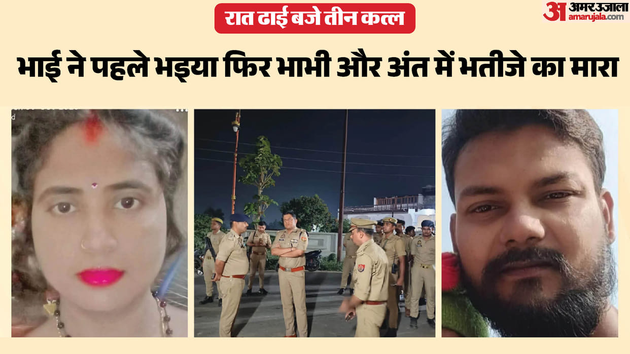 Minor brother kills elder brother sister-in-law and nephew with sharp weapon
