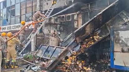 Massive fire breaks out at coaching center in Lucknow several students injured