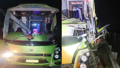 Driver dies, woman injured in expressway bus crash; screams and chaos ensue