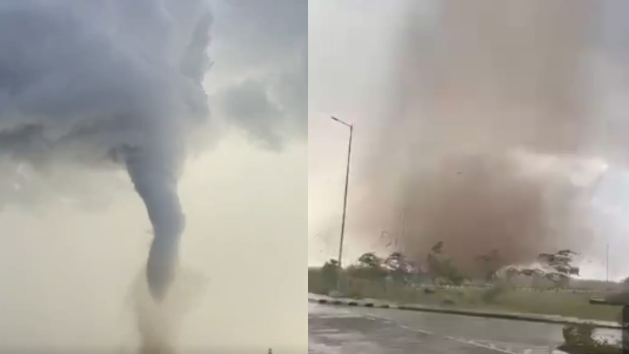 Tamil Nadu thoothukudi a rare tornado touched down in 21 june viral video
