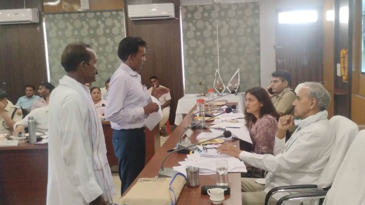 tonk news mp harishchandra meena mitting disha