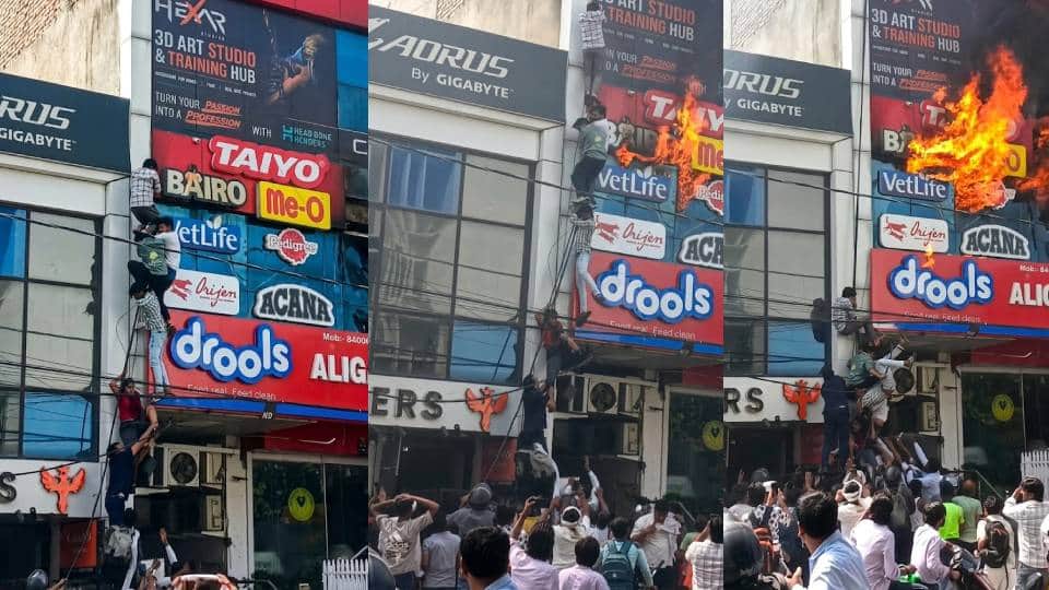 Lucknow coaching centre fire Fire below death above harrowing firsthand accounts of victims