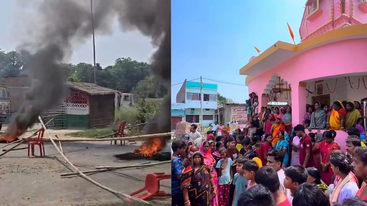 samastipur Gravel and sand trader Gun Shot Murder Dead body Traffic jam
