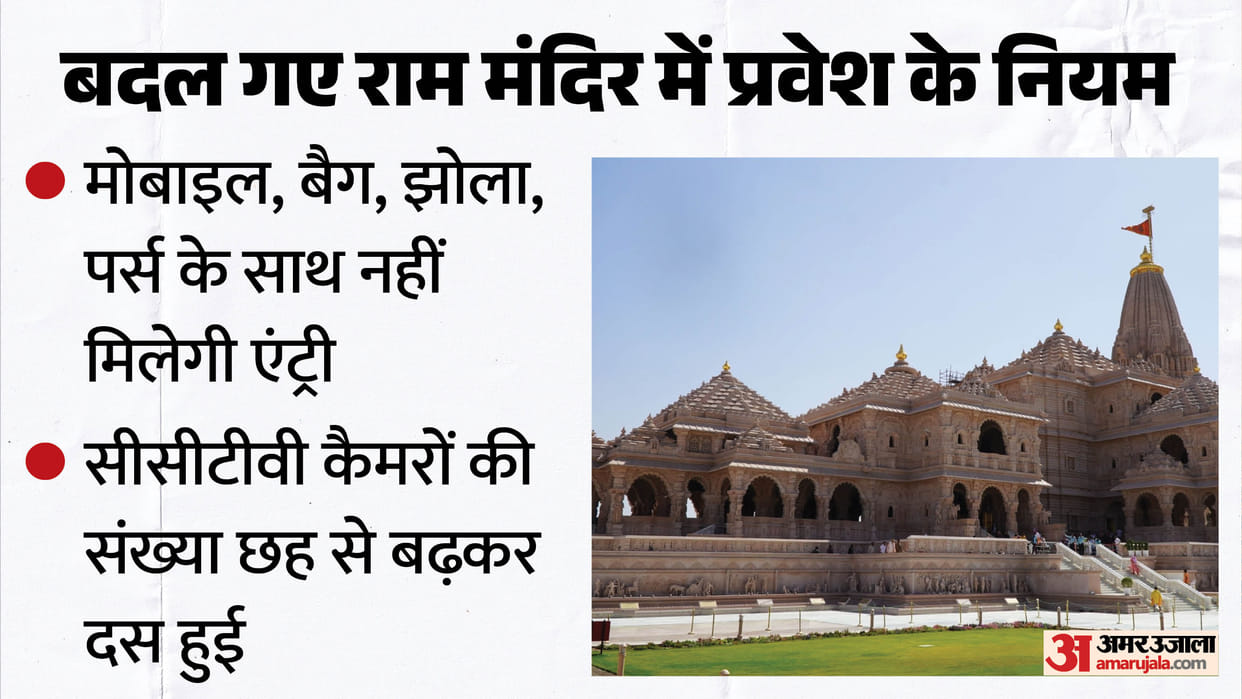 Ram Mandir: Entry rules changed again; visitors must now wear pocketless clothing and carry nothing in their h