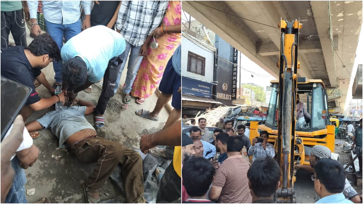 Municipal bulldozers run on encroachment in Budaun