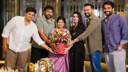 Chiranjeevi meets Samantha Raj Nidimoru amid Maa Inti Bangaaram success gives gifts