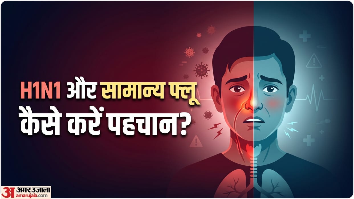 h1n1 latest news in india know difference between swine flu and normal flu in hindi