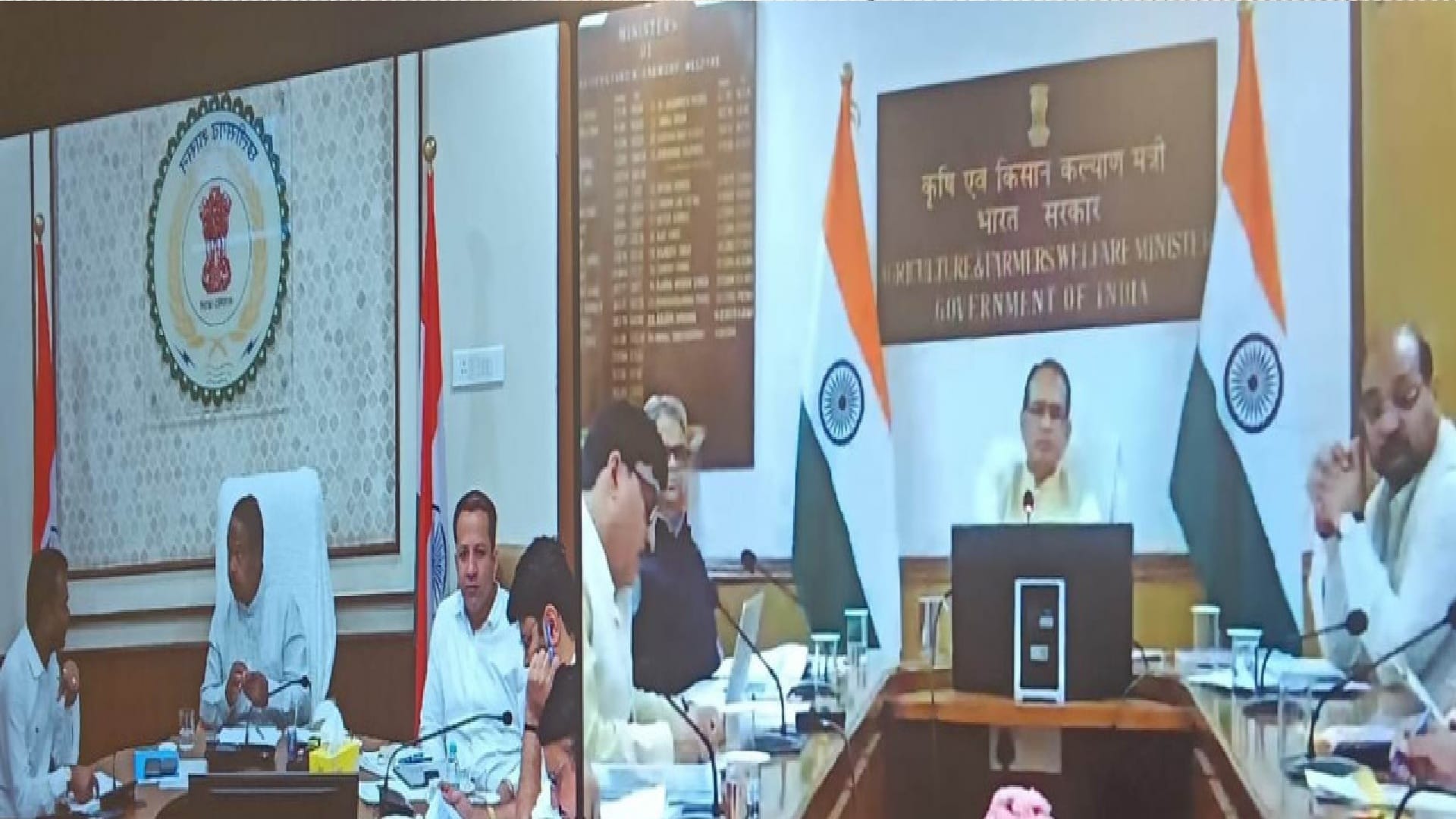 ल-नीनो के मद्देनजर केंद्रीय कृषि मंत्री चौहान ने ली छत्तीसगढ़ की खेती-किसानी की जानकारी