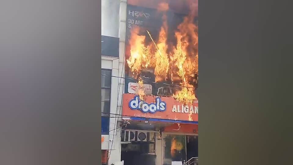 Lucknow Fire Update Massive fire breaks out at an Aliganj coaching center Photos of the deceased have surfaced