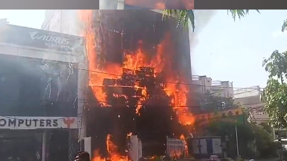 Lucknow Fire Update Massive fire breaks out at an Aliganj coaching center Photos of the deceased have surfaced