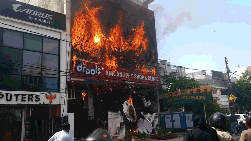 Lucknow Fire Update Massive fire breaks out at an Aliganj coaching center Photos of the deceased have surfaced