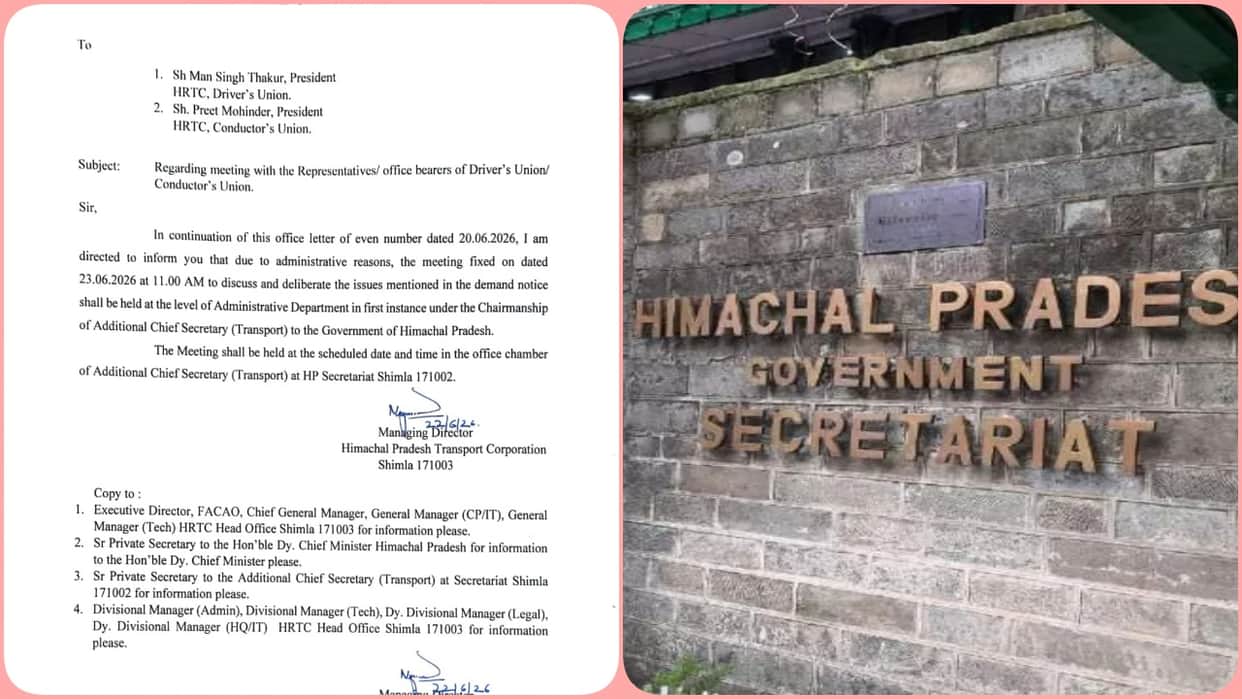 hrtc drivers conductors union meeting to be chaired by additional chief secretary transport
