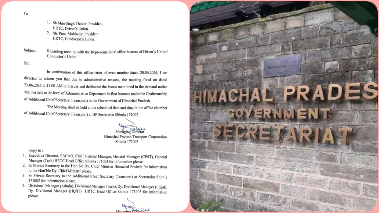 hrtc drivers conductors union meeting to be chaired by additional chief secretary transport