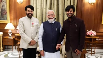 प्रधानमंत्री से मिले अभिनेता ममूटी और दुलकर सलमान