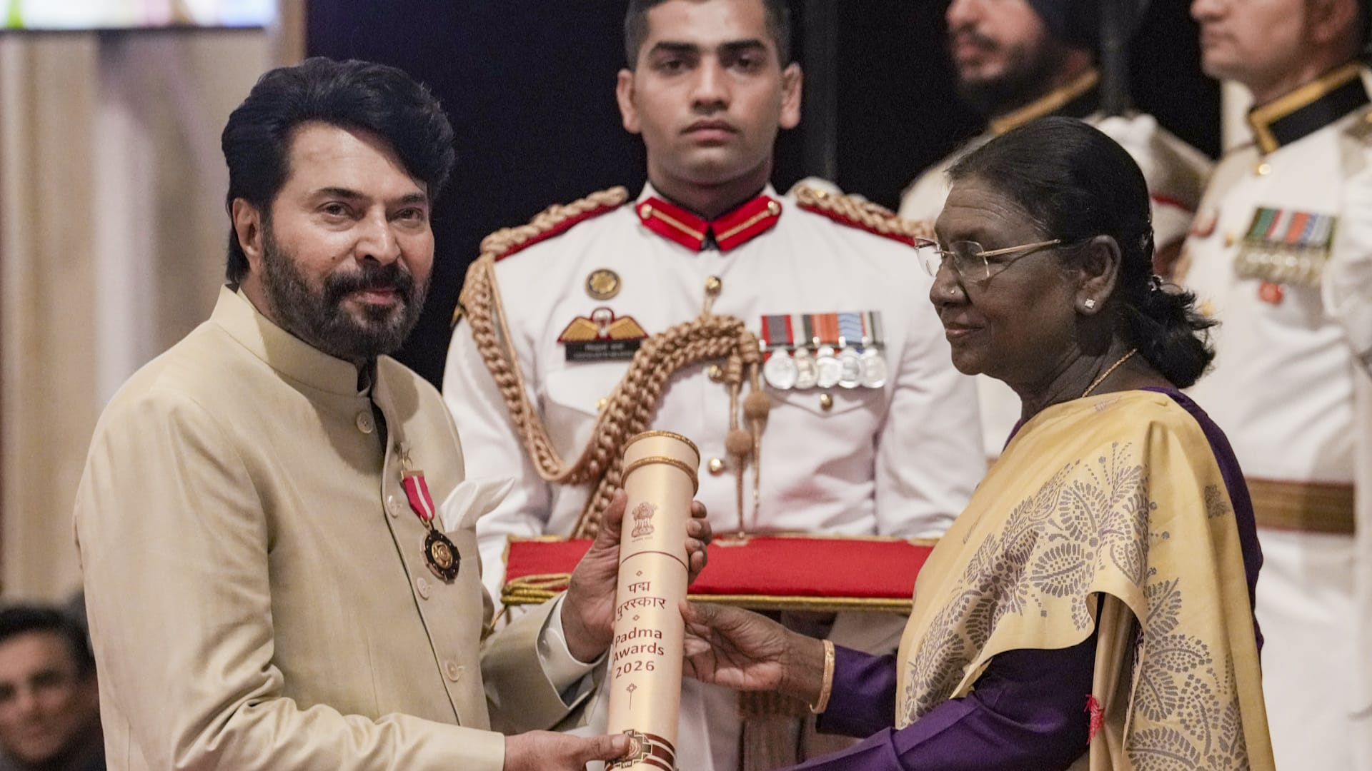 President Murmu conferred Padma Awards upon 65 personalities, including Alka Yagnik and Mammootty