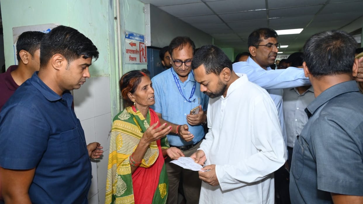 What made Health Minister Nishant Kumar lose his temper Inauguration of new facilities at PMCH turns chaotic