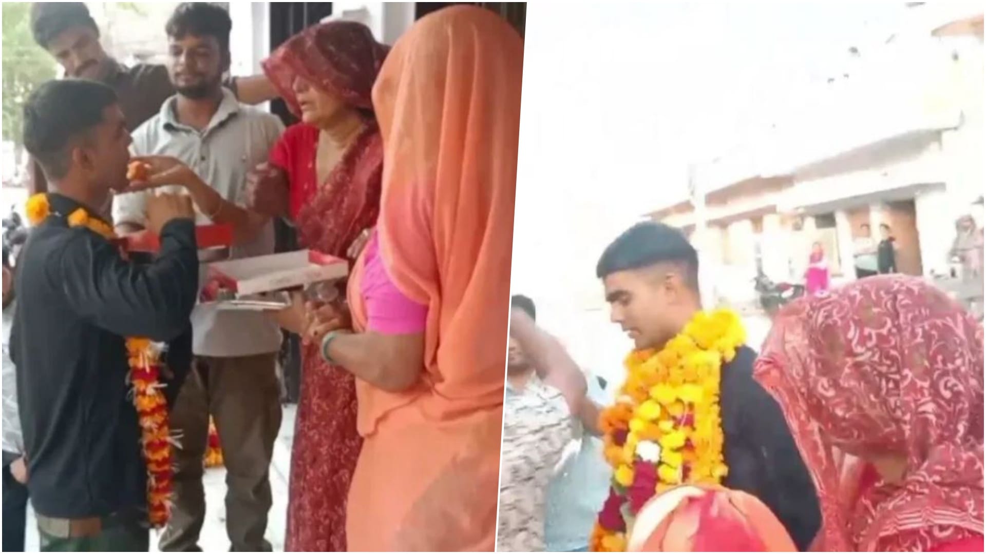 बेटे को सेना की वर्दी में देख छलक पड़े मां-बाप और बहन के आंसू