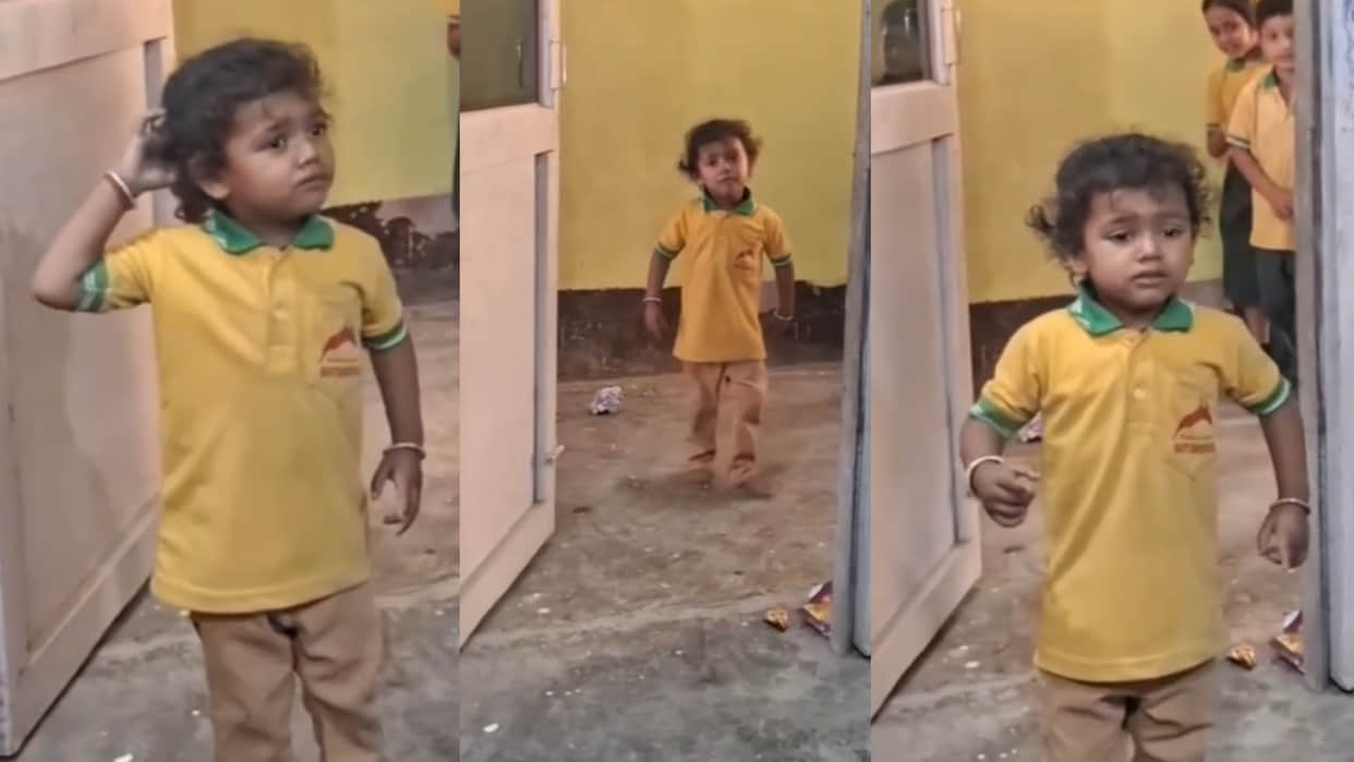Bihar Little boy spoke of to break the school in front of the teacher funny viral video