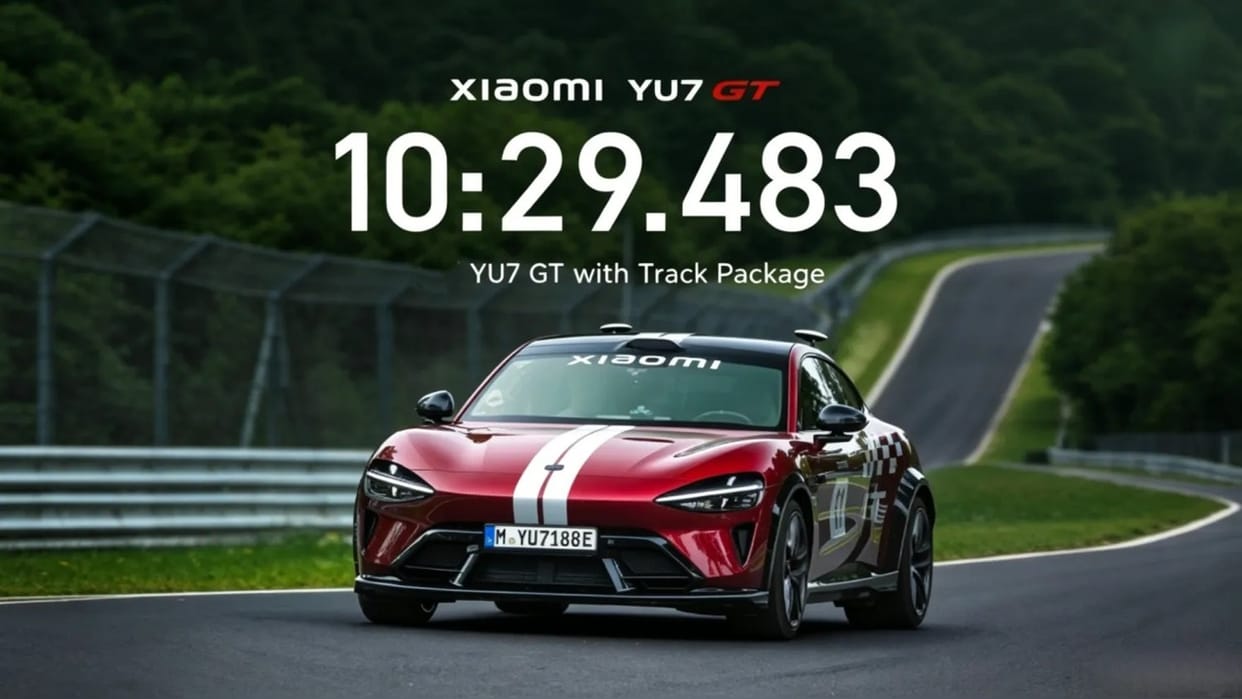 Xiaomi YU7 GT: Driverless EV Completes 21km Race Track Run, Sets Unique Record