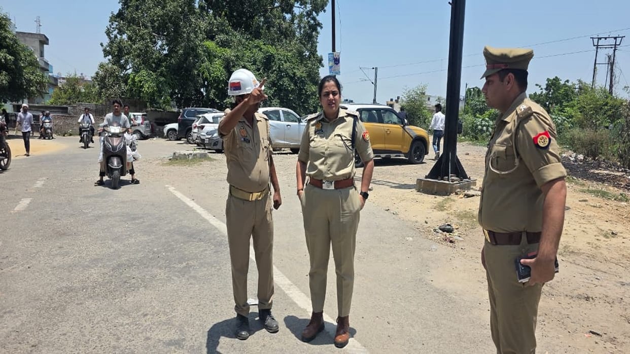 SSP Ankita Sharma took stock of the traffic arrangements in Budaun