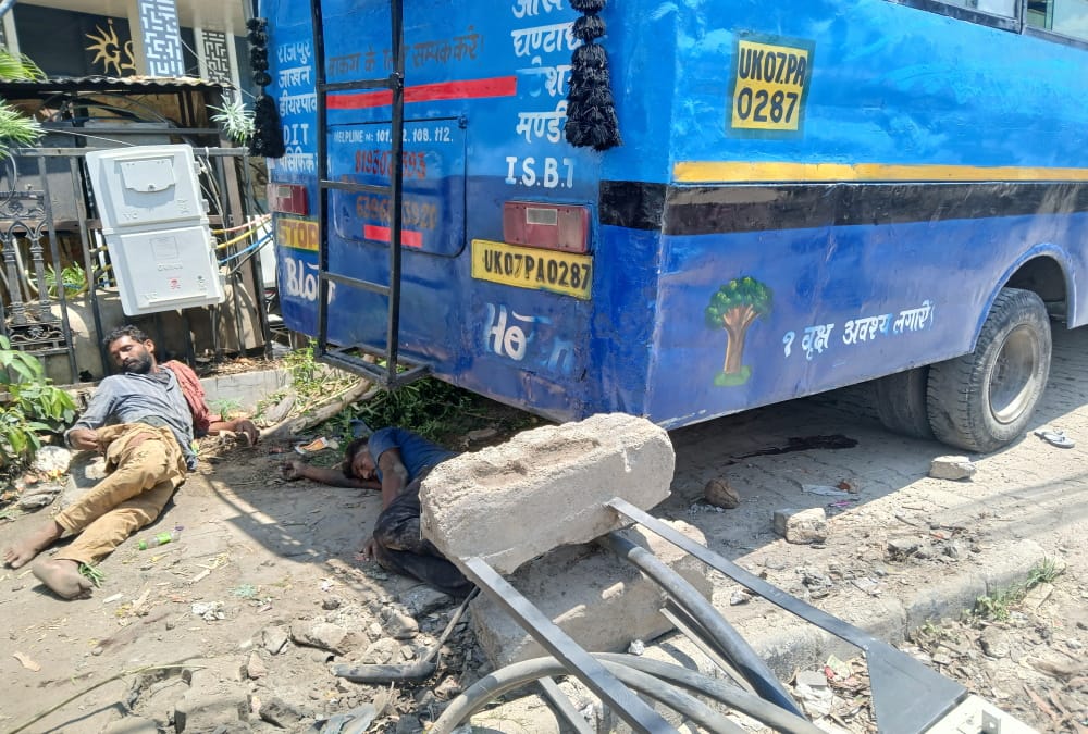 Dehradun Bus Crushed bus Many Labourers had come hoping for day wages they lay drenched in blood