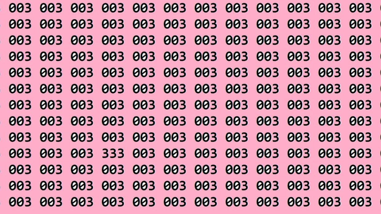 Optical illusion iq test if you have eagle eyes and super brain then find 333 in 12 seconds