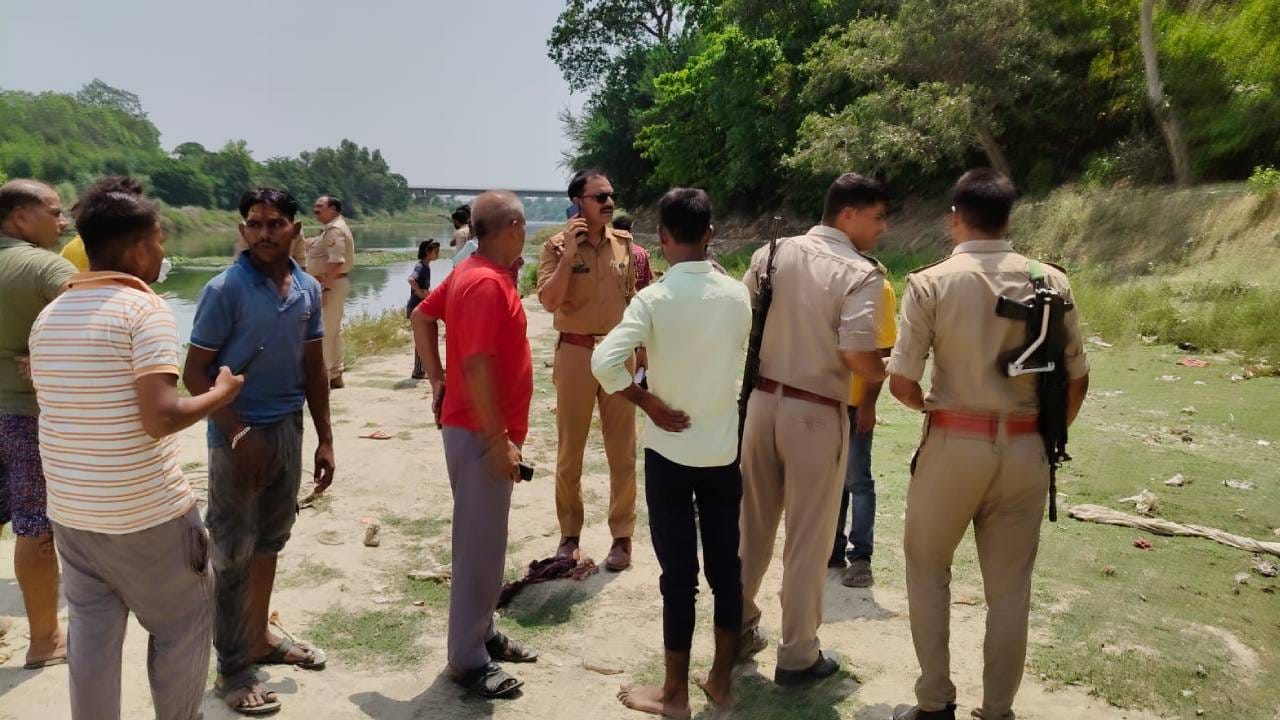 गोमती में डूबे दो सगे भाई।