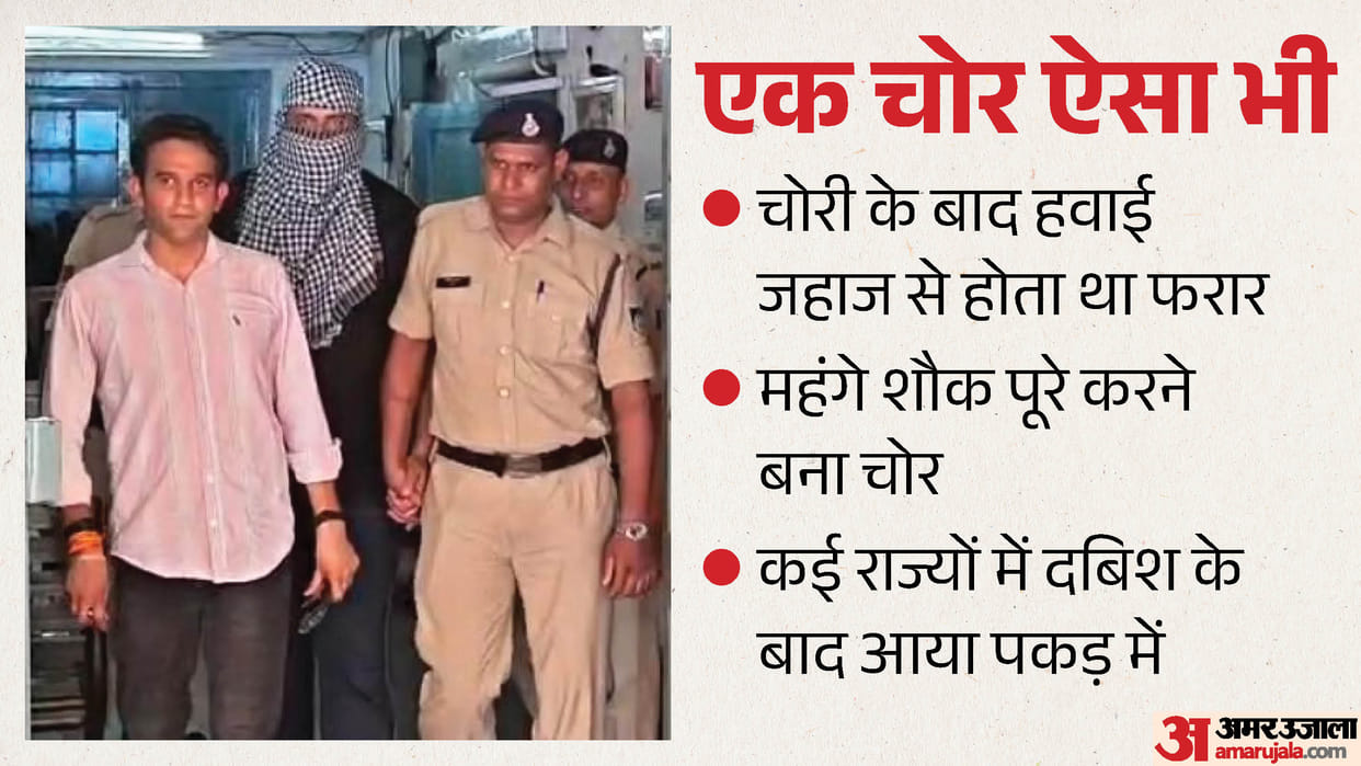 Indore's GRP police have arrested a cunning accused; he used to travel by flight after committing thefts.