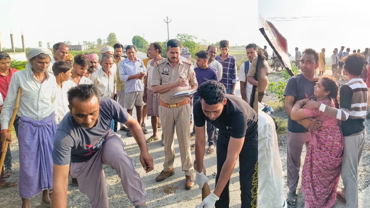 Auraiya Joy of heading for Air Force training turns to tragedy youth dies and  father and daughter injured