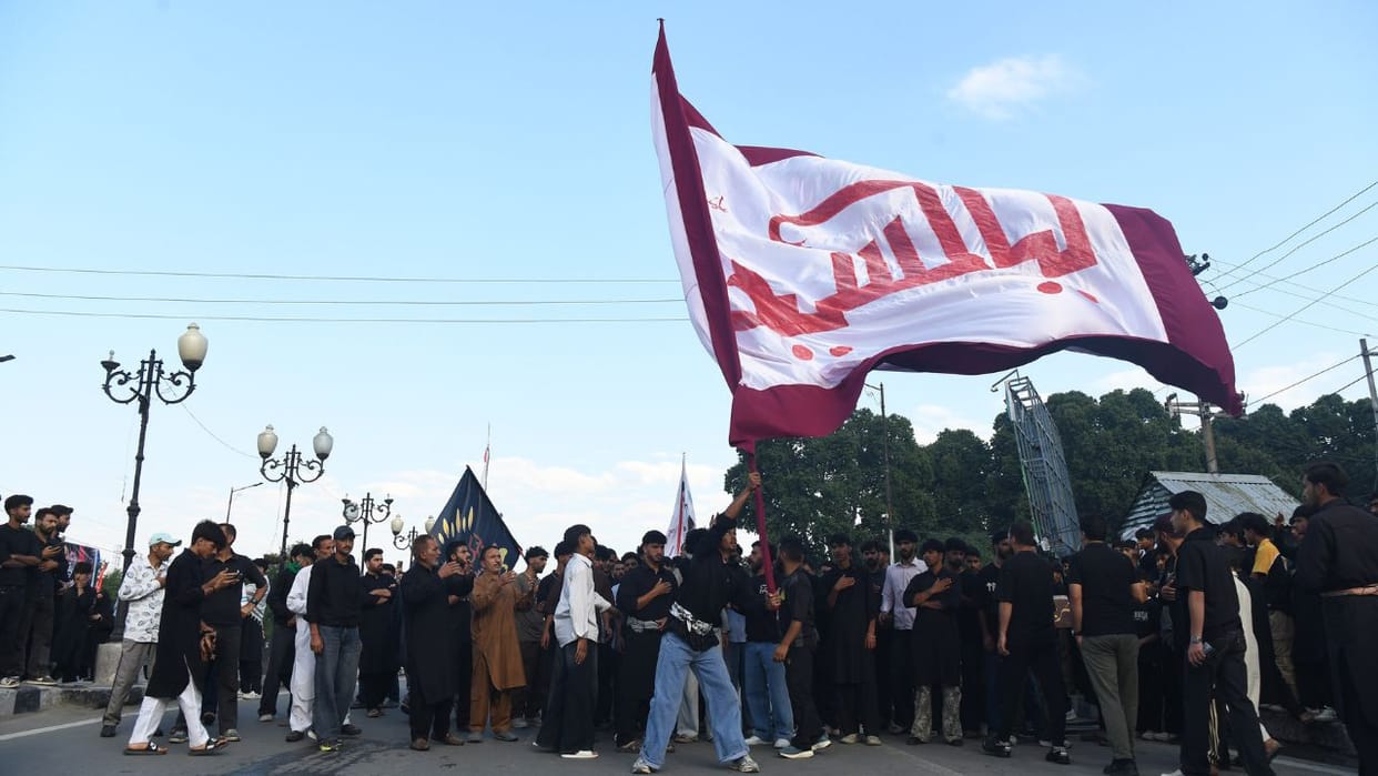 8th Day of Muharram in Kashmir Peaceful procession held amidst tight security arrangements