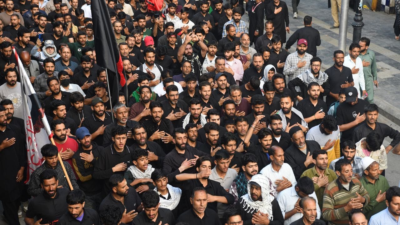 8th Day of Muharram in Kashmir Peaceful procession held amidst tight security arrangements