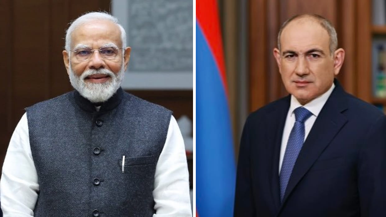 pm modi talks to armenian counterpart over phone congratulates on parliamentary election victory