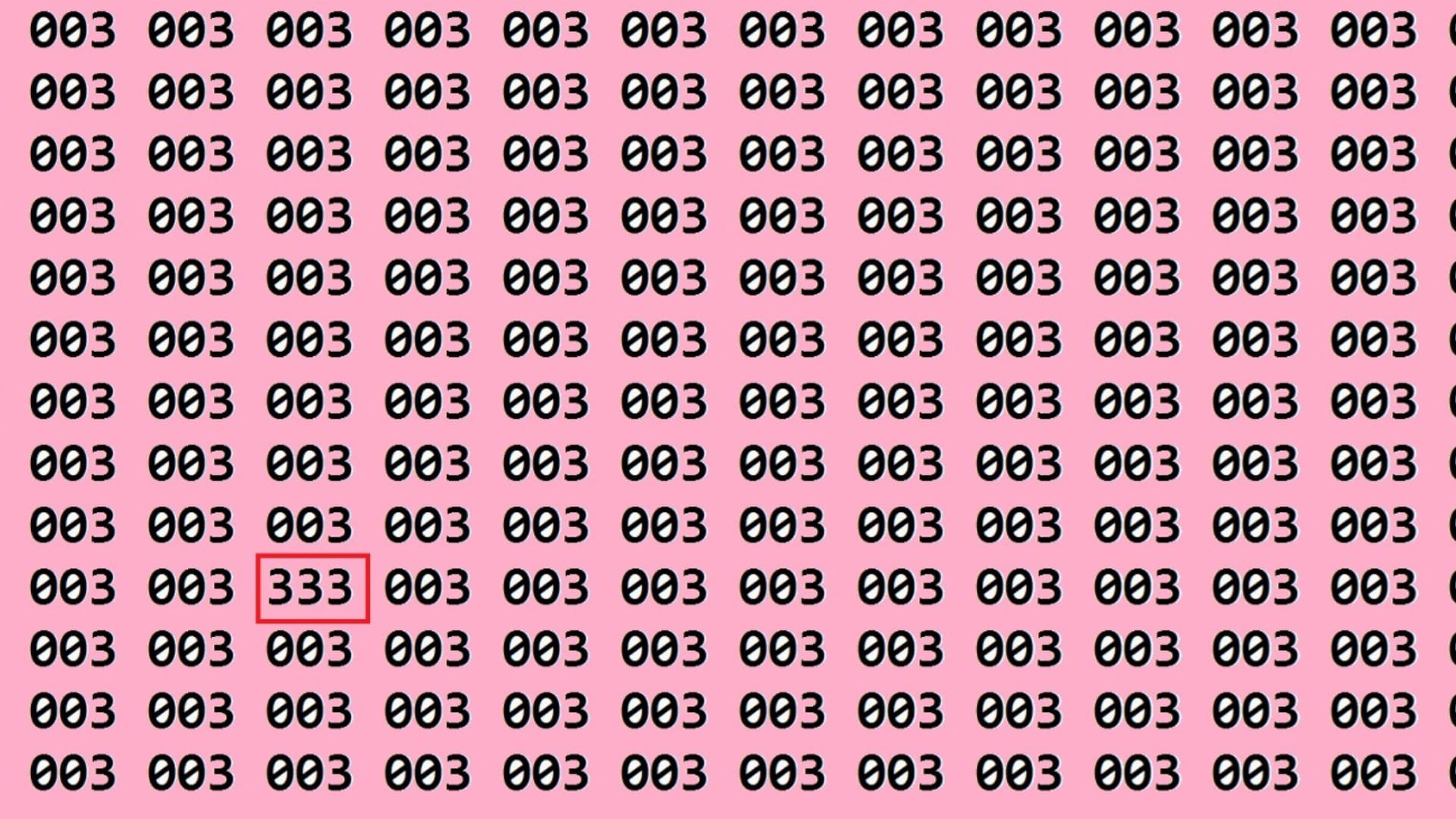 Optical illusion iq test if you have eagle eyes and super brain then find 333 in 12 seconds