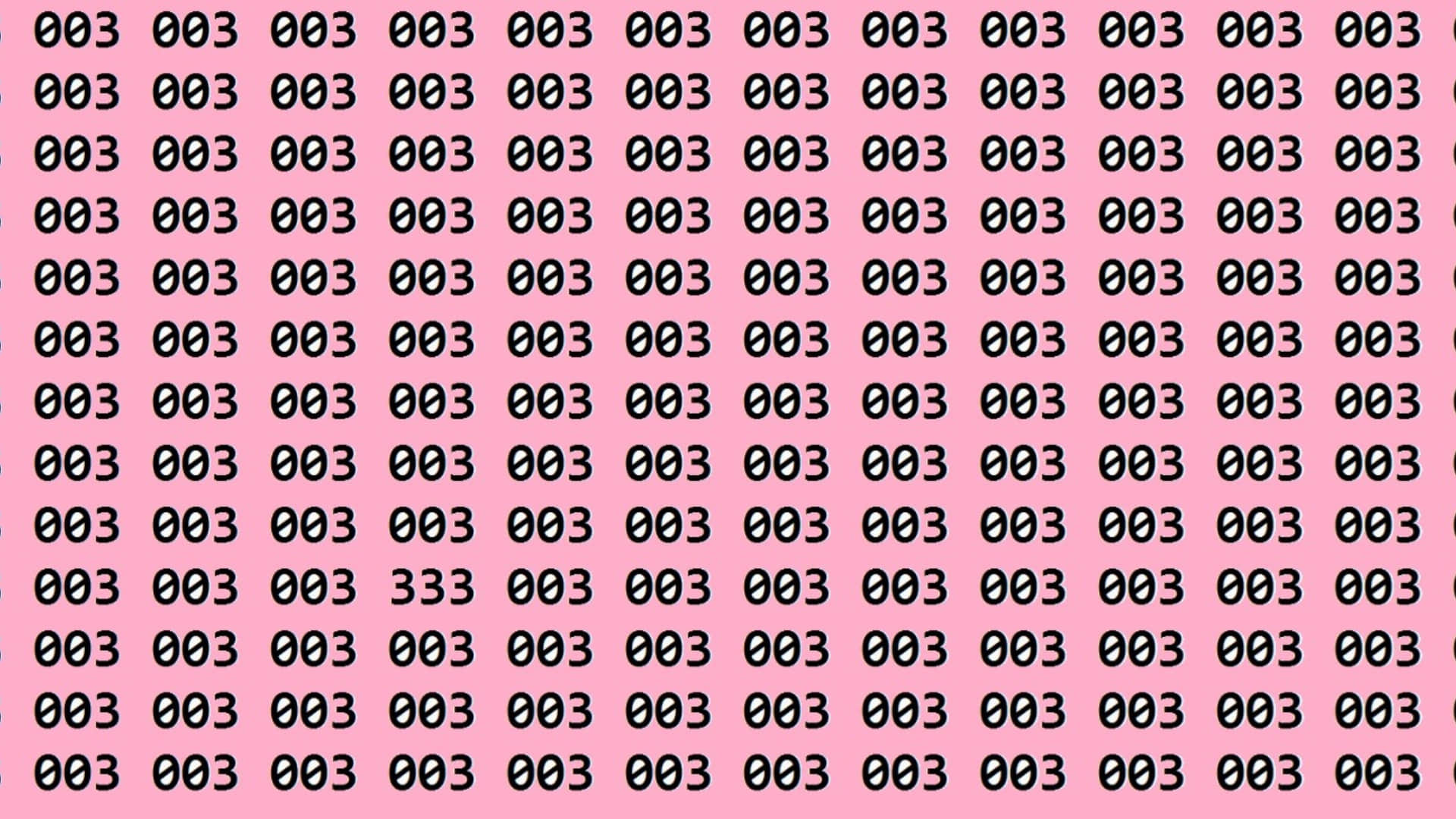 Optical illusion iq test if you have eagle eyes and super brain then find 333 in 12 seconds