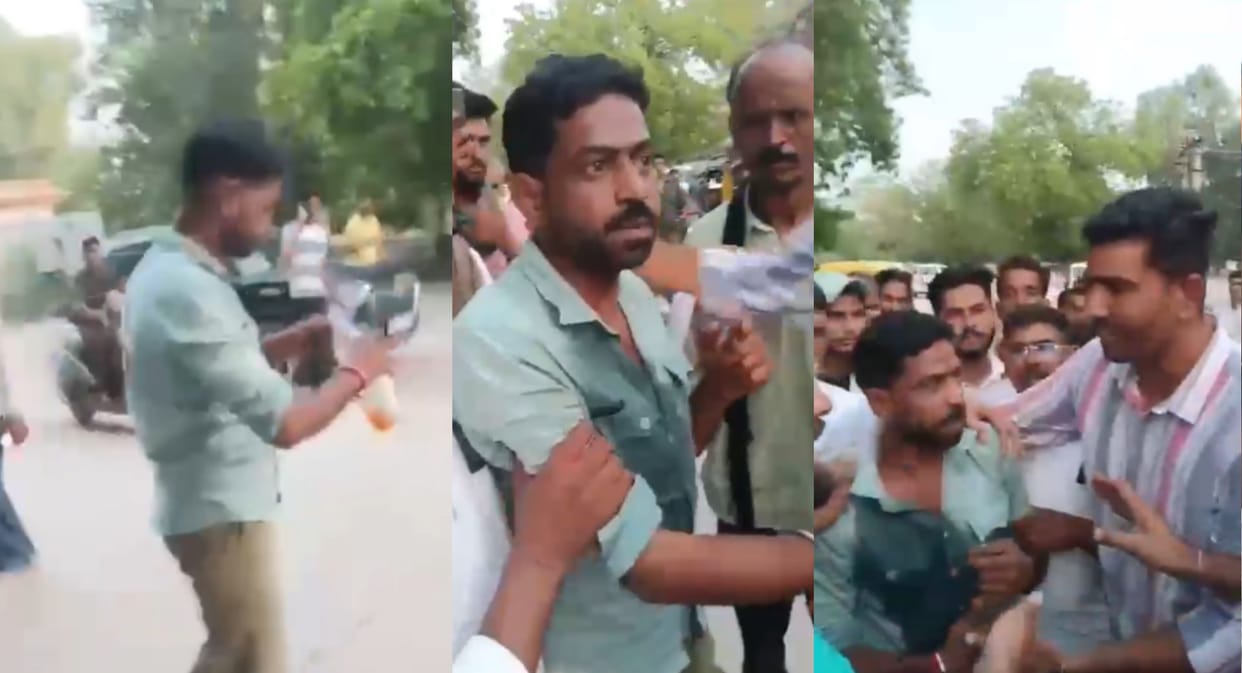 High Tension at Bikaner PBM Hospital Man Attempts Self-Immolation Over Wife Death
