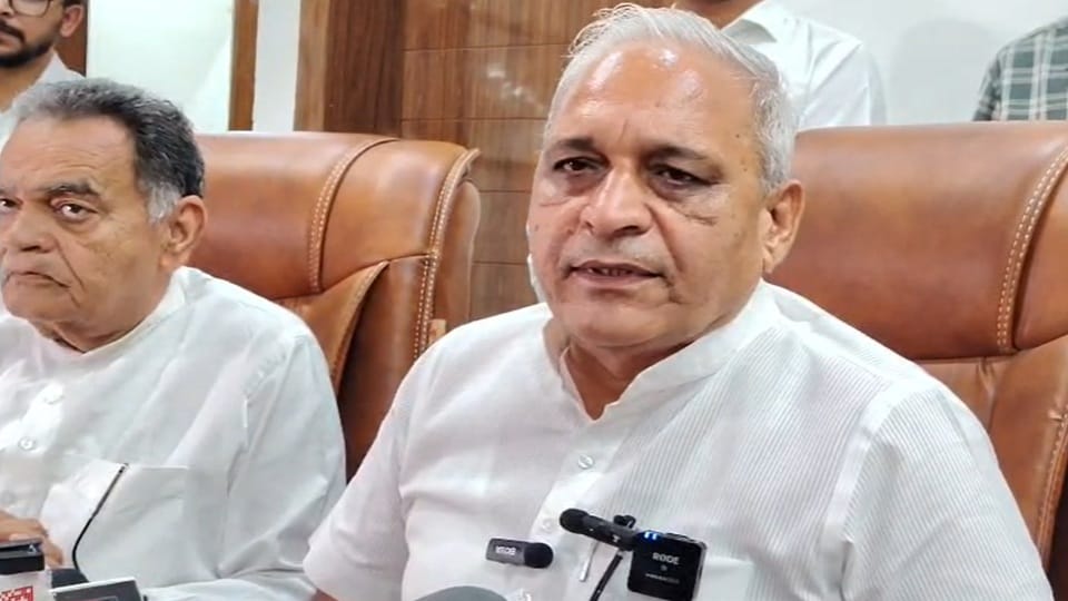 Ranbir singh Gangwa speaks on Chanaut issue Opposition is misleading villagers