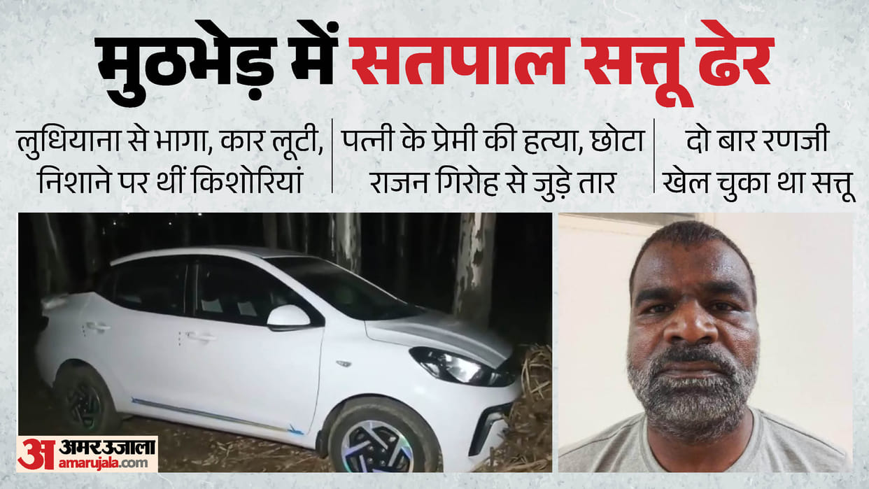 UP Encounter Wanted criminal Satpal Sattu killed in Muzaffarnagar Police and SOG