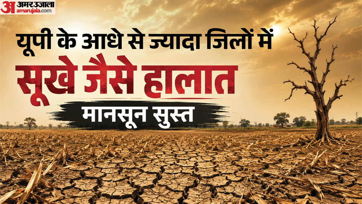 Weather in UP: Rainfall deficit of 60% to 99% recorded in 37 districts of UP in June.