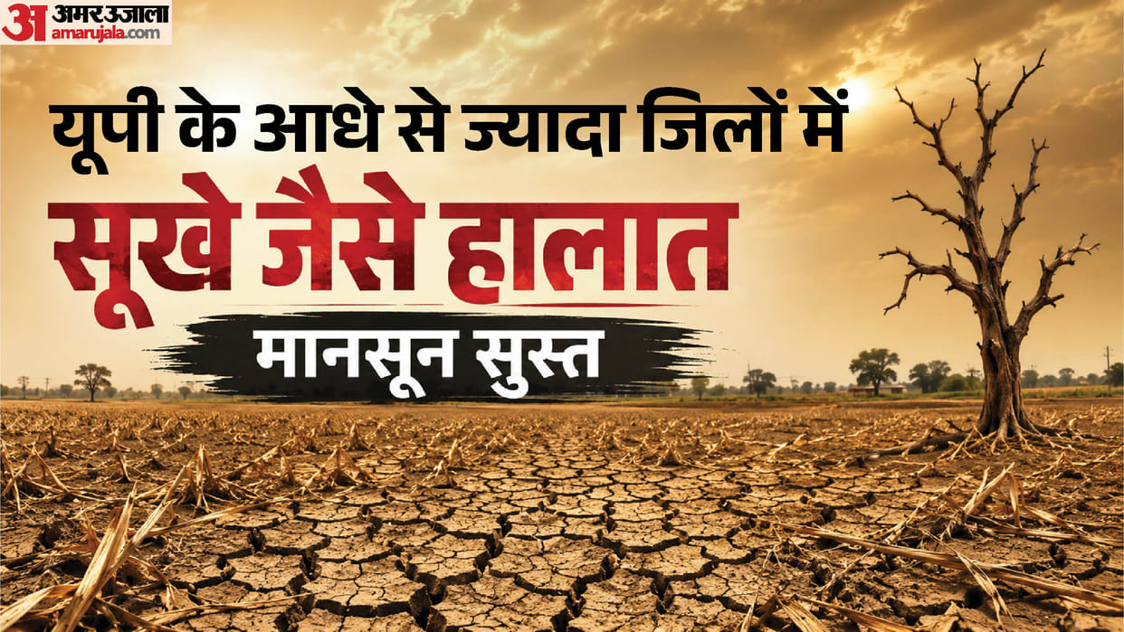 Weather in UP: Rainfall deficit of 60% to 99% recorded in 37 districts of UP in June.