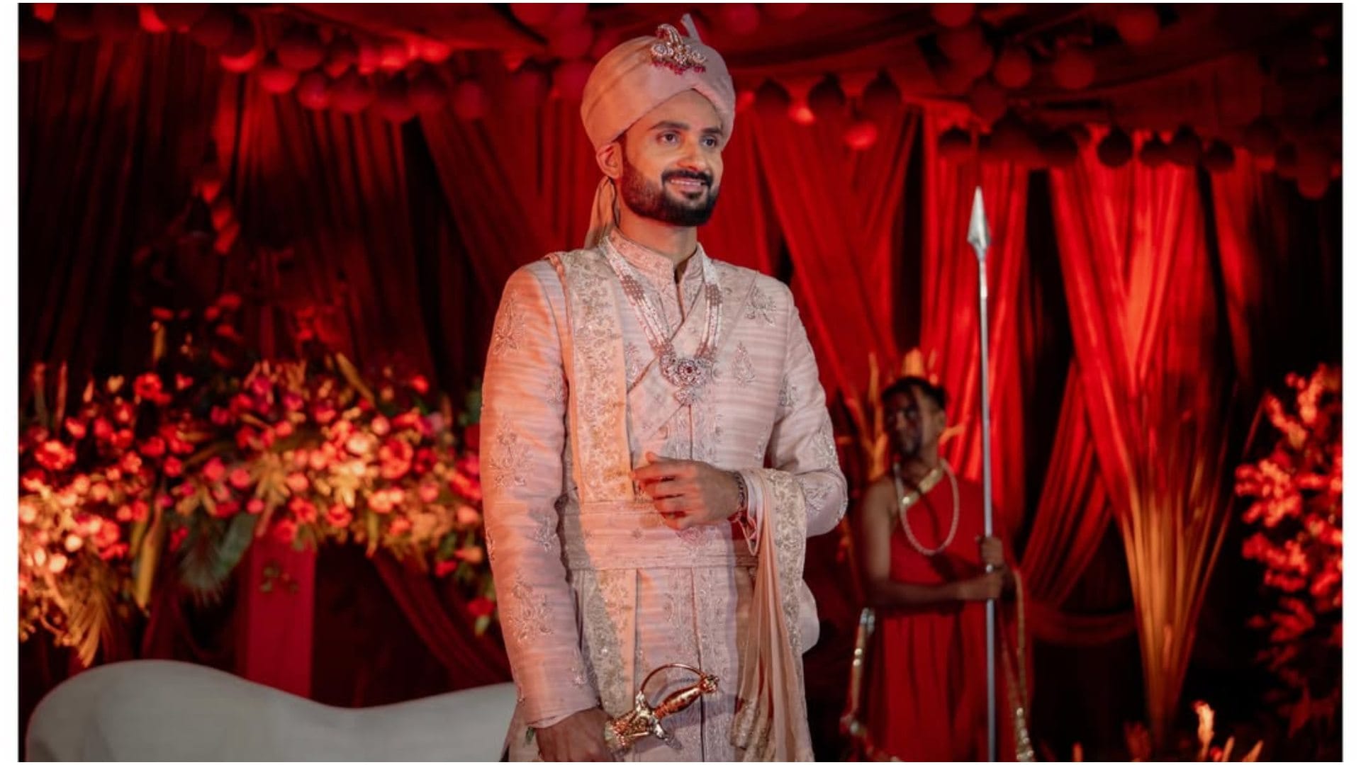 Cricketer Akash Deep and Akshita Raj Wedding Look: Stunning Bridal Lehenga Steals the Spotlight