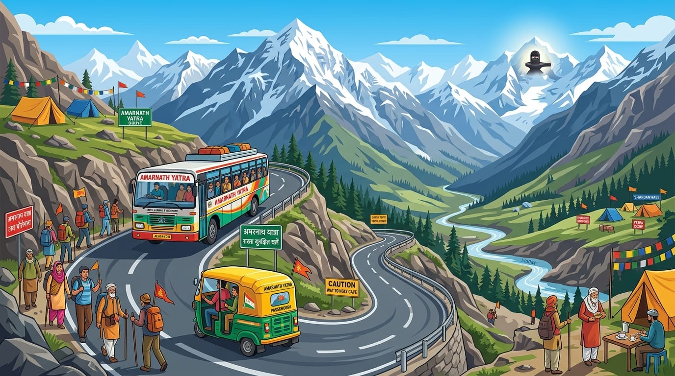 Amarnath Yatra 2026 Travel Tips Date Registration, Route Details in Hindi