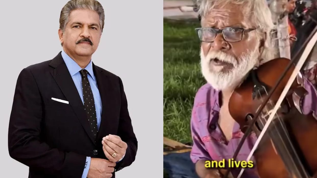 Anand Mahindra Wants To Help 80 Yr Old Poor Uncle Who Is Playing Broken Violin With Passion