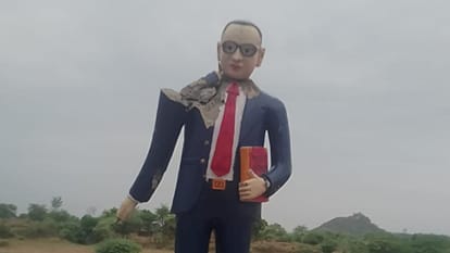 Jhansi: Ambedkar statue damaged in Deora, Chirgaon; villagers outraged